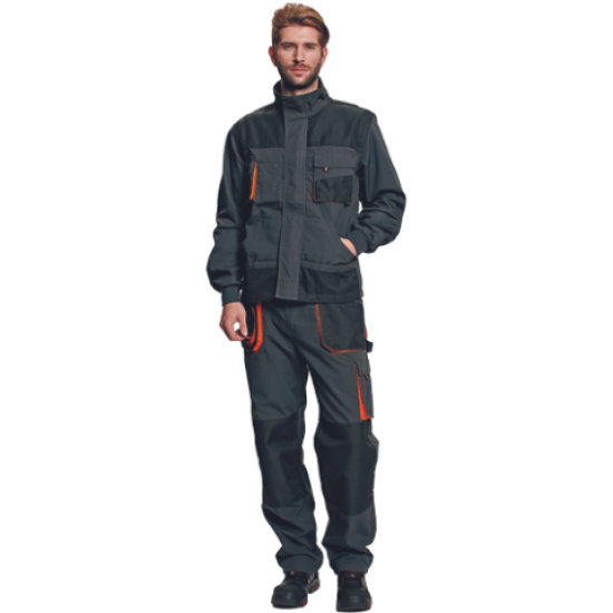 Jacheta de lucru EMERTON, negru-portoclaiu, M; L; XL 